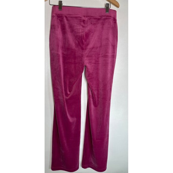 Juicy by Juicy Couture Mid Rise Straight Track Pant-Juniors, Small, Fuchsia, NEW - Picture 3 of 8
